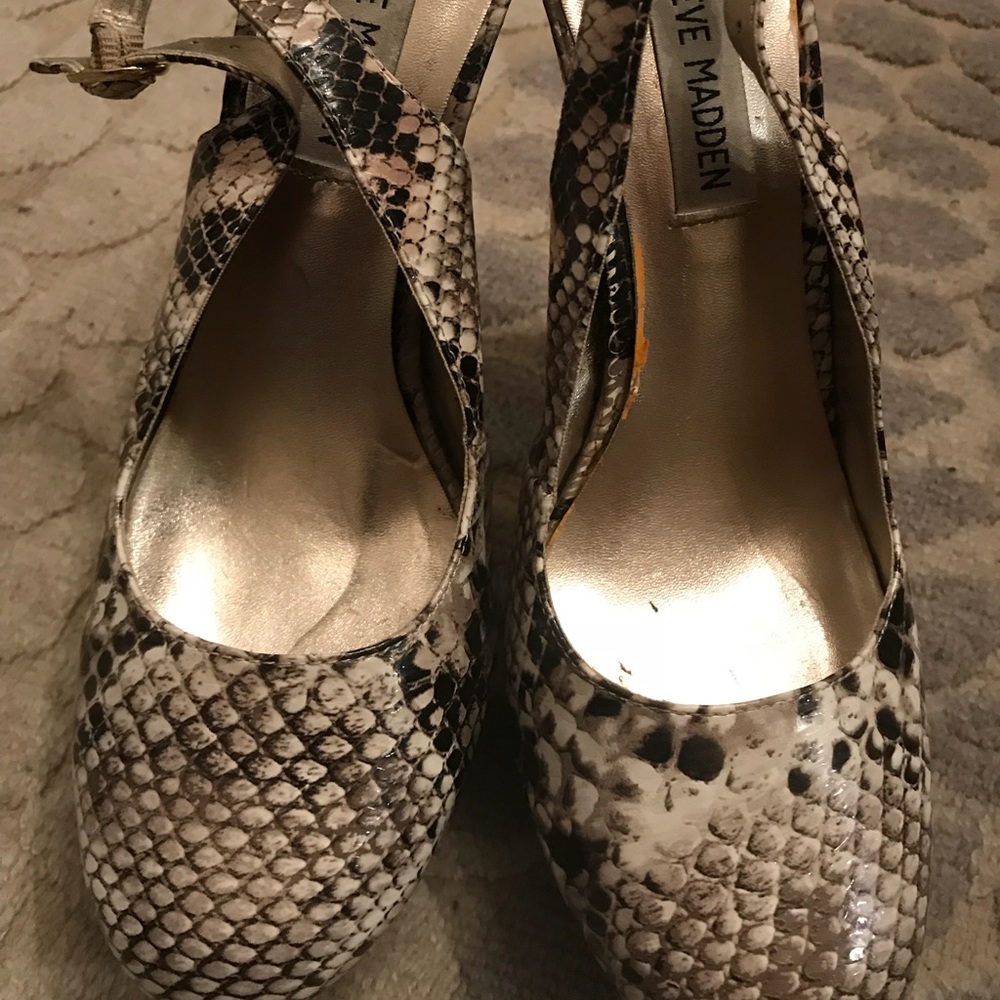 Steve Madden platforms sling backs